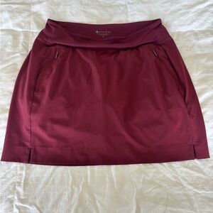 Athleta womens XS 2 athletic skirt Skort maroon burgundy